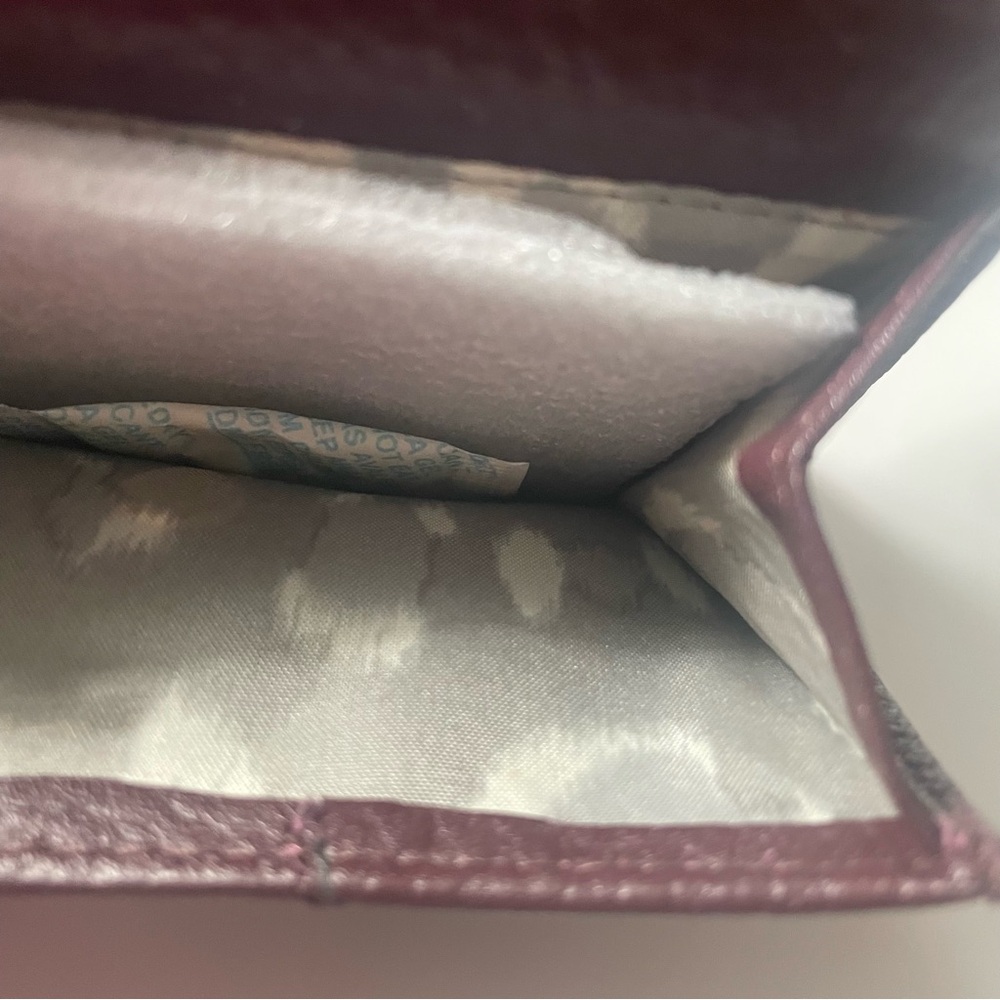 Aimee Kestenberg Zip It Up Trifold Leather Wallet in True Plum - Picture 9 of 13